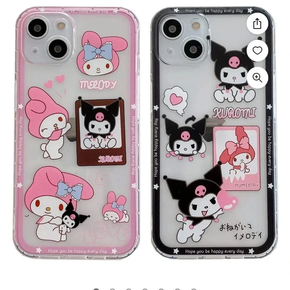 iPhone 14 Pro Max my melody and kuromi phone case set